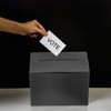 PATIKIL Black Cardboard Raffle Box, 2 Pcs 6.5 x 4.5