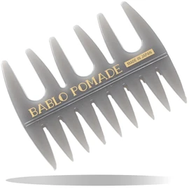 BABLO POMADE Mesh Comb (Gray) for Men, Styling Barber Comb