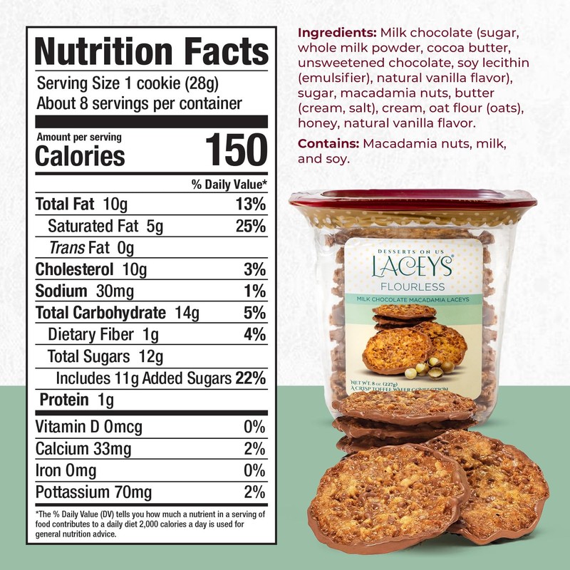 Laceys Gourmet Cookies | Light and Crispy Delicious Cookies |