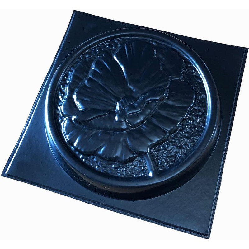 Poppy Garden Concrete or Plaster Plaque Mould Stepping Stone Mold