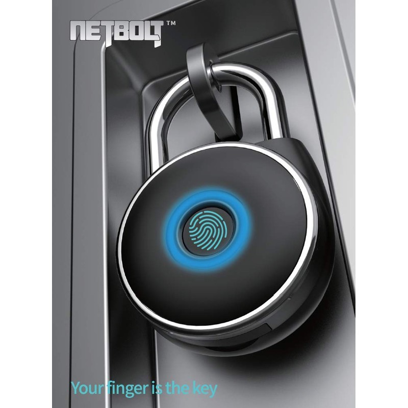 NetBolt 11-1117 Gold Fingerprint Padlock