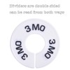 Blulu 10 Pack Clothing Rack Size Dividers Round Hangers Dividers