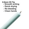Maydahui 8 Pcs Retractable Short Round Pocket Size Pens Big