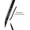 Long Lasting Waterproof Eyebrow Pencil Double Sided Shimmer Light Brown