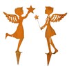 Storm's Gartenzaubereien Garden Stake Angel Figurine Set of 2 for