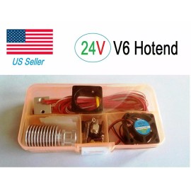 24V V6 J-head  Hotend 1.75mm/0.4mm Nozzle Bowden Extruder Reprap 3D Printer