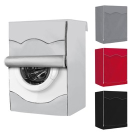 BlueStars Washing Machine Cover For Front-load Washer/Dryer - Upgraded Premium Outdoor Protection For Most Washer Dryer Cover - W27”x D33”x H39” (Silver)