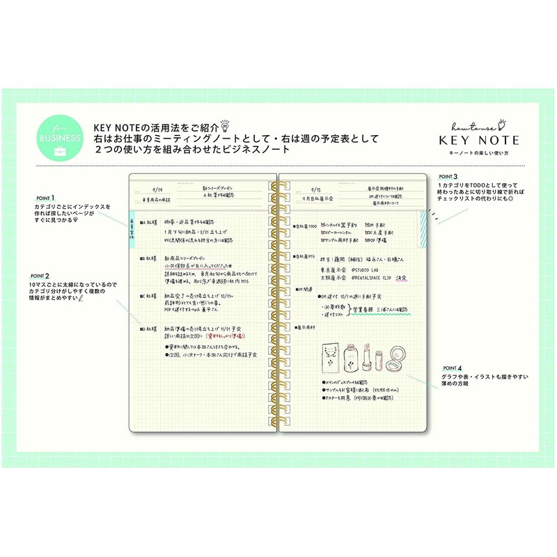 Lab Clip Notebook A5 Slim Meat Planner Keynote Ecru MTNT02-EC