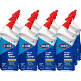 Clorox Toilet Bowl Cleaner with Bleach, Fresh Scent - 24 Ounces, 12 Bottles/Case (00031)