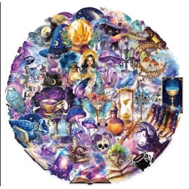 Unbranded 10pcs P.E.T. Magic Spells Stickers- DIY Crafts & Cards, Journals, Scrapbook