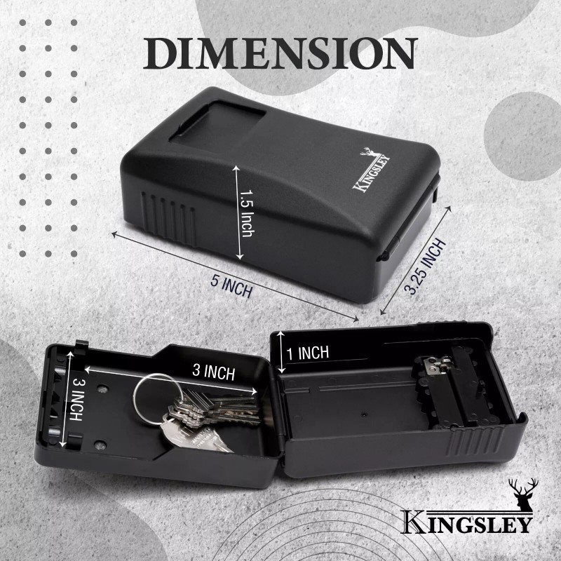 Kingsley Locks 2 PACK Kingsley Key Lock Box Key Storage,