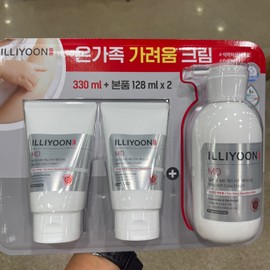 Illyyoon Illiyoon Red Ichi Care Cream 330ml+128ml x 2-Traders / 일리윤 레드이치 케어크림 330ml+128ml x 2-트레이더스