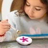 Pebbles for Painting, Bulk White Rock Painting Kit 12PCS Irregular