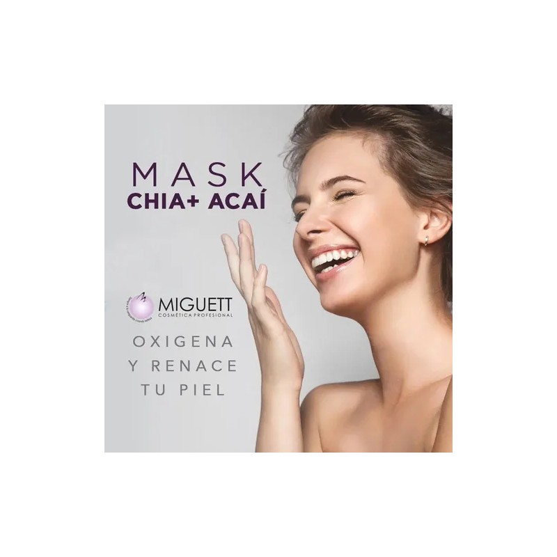 Mascarilla Corpo-facial Chía + Acai Ultrahidratante Miguett