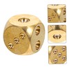 Abaodam Pure Copper Dice Win Switch Teaching Dice Board Gold