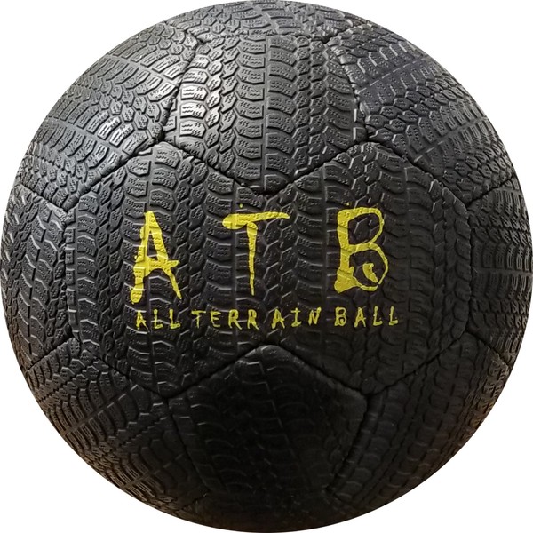 American Challenge All Terrain Outdoor Rubber Soccer Ball (Black, 4)