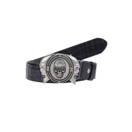 Cipo & Baxx CG198 Men's Leather Belt Accessory Design Unusual Clasp, black