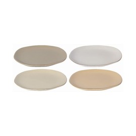 Now Designs Danica Heirloom 6.5 inches Pebble Appetizer Plates | Set of 4