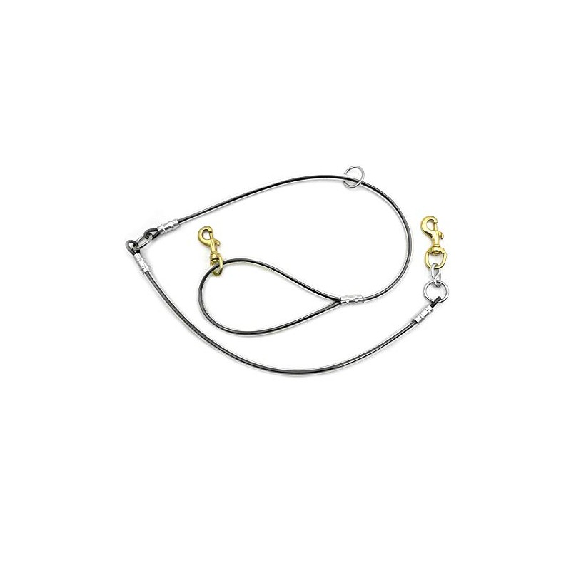 5' Cable & Cable Dog Leash Tree Tie Lead with