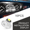 DYEKNEE 10 PCS Automotive T4.2 LED Dash Light, 0.39" x
