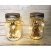 AGD Christmas Decor - Highland Scottish Cow Lighted Mason Jars