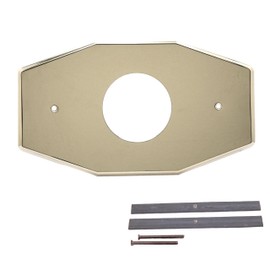 Westbrass A503-01 One-Hole Remodel Cover Plate for Mixet Bathtub and Shower Valves, Polished Brass