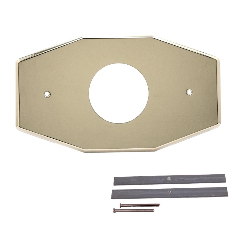 Westbrass A503-01 One-Hole Remodel Cover Plate for Mixet Bathtub and