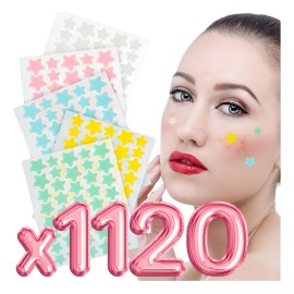 1120pzs Parches Estrella Cubrir Eliminar Acné Cuidado Facial