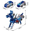 A transforming car toy. When two cars collide, they transform.