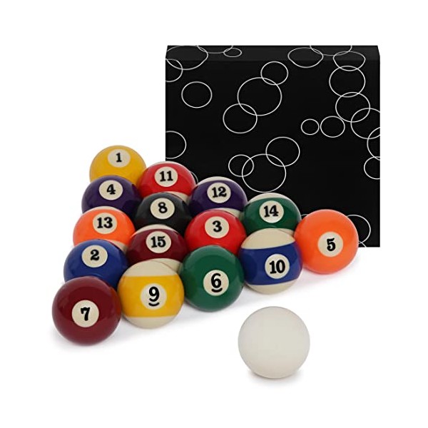 Superbilliards Billiard Pool Ball Standard Set Mini Size 1 1/2"