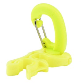 Keenso Scuba Diving Double Hose Holder with Clip, Scuba Diving Double BCD Hose Holder Clip Regulator Retainer Buckle Hook for Dive Snorkeling(Yellow)