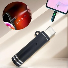 Blowing it I Electric Lighter USB C, Windproof Lighter for Phone, Plug in Phone and Blow to Work, Automatically Turn Off After 10 Seconds, No Need Charging, ONLY for Smart Phone with USB-C Port