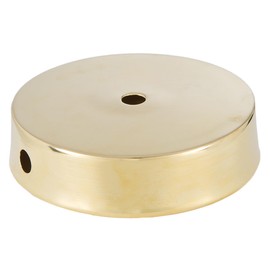 B&P Lamp® 6 Inch Unfinished Brass Finish Modern Style Spun Lamp Base