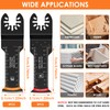 10Pcs Oscillating Saw Blades Set Quick Release Extra-Long Reach Bi-Metal