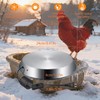 12in Chicken Warer Heater for Winter,5 Gallon Chicken Water Heated