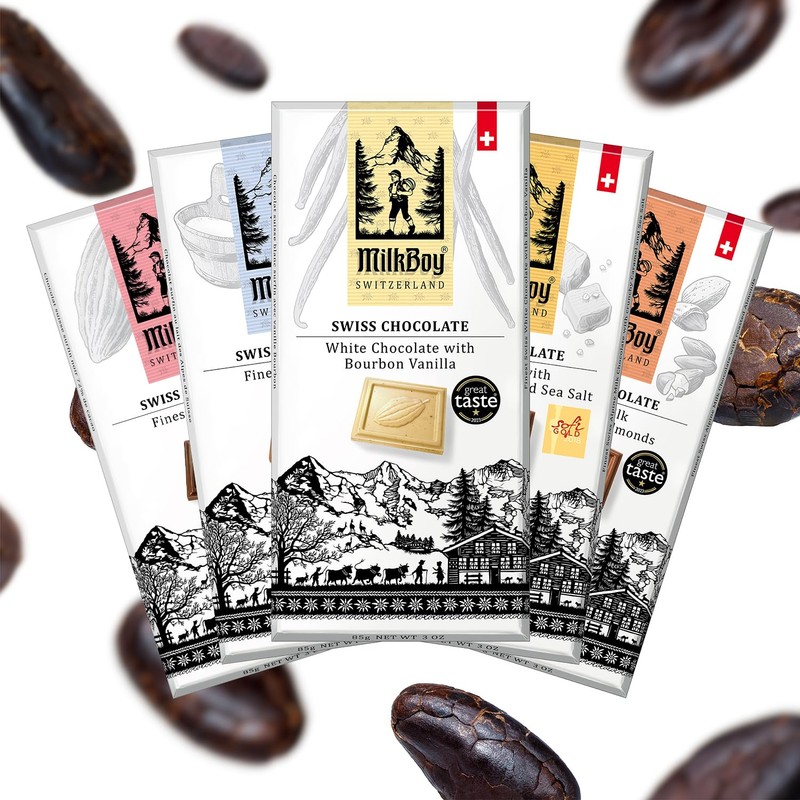 Milkboy Swiss Gourmet Milk Chocolate Bars - Dark Chocolates -