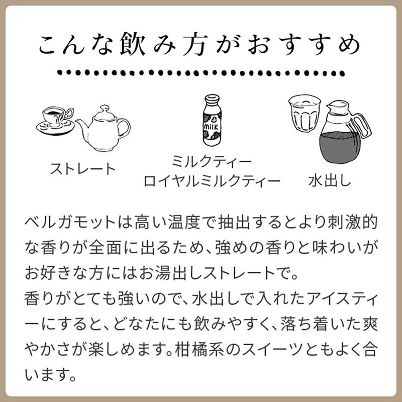nichie 有機 紅茶 アールグレイ リーフ スリランカ ウバ イダルガシナ茶園 茶葉 使用