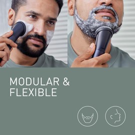 Panasonic ER-CFB1 Multishape Modular Personal Care System, Facial Brush Head Attachment Set, Facial Exfoliation Brush, Cleansing Beard Brush, Deep Clean Brush, Black