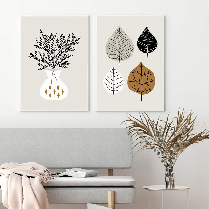 Poster, Art Poster, A4, A3, A2, Nordic Trees, Flowers, Plants,