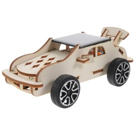 Tofficu 5 Sets DIY Wooden Science Experiment DIY Educational STEM Project Model Kit Solar Power Car Wooden Assemble DIY Science Experiment and Educational STEM,Circuit Engineering Project