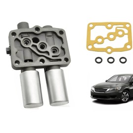 GUIYINT Transmission Shift Solenoid with Gasket Kit Compatible with Honda Acura Accord Odyssey Pilot Prelude, Replacement for OEM 28250-P6H-024