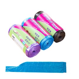 Handle Portable Plastic Trash Bags Garbage Garbage Garbage Bag Garbage Bags for Bathroom Kitchen Living Room 10 Litre Trash Can Multi Colors 100 Pcs/Pack