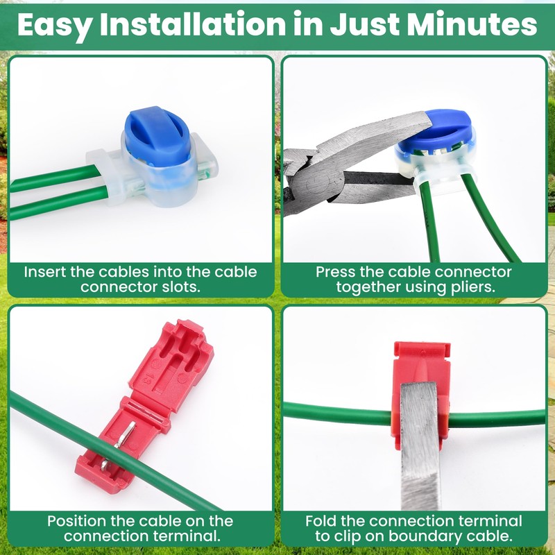 COZCLAM 50m Boundary Cable + 50 Pegs + 10 Cable