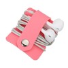sourcing map Earbuds Holder Case, Earphone Wrap Headphone Case Cord