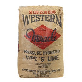 Mutual Industries Western Type S Hydrated Lime, 40 Lb Bag, Masonry Lime