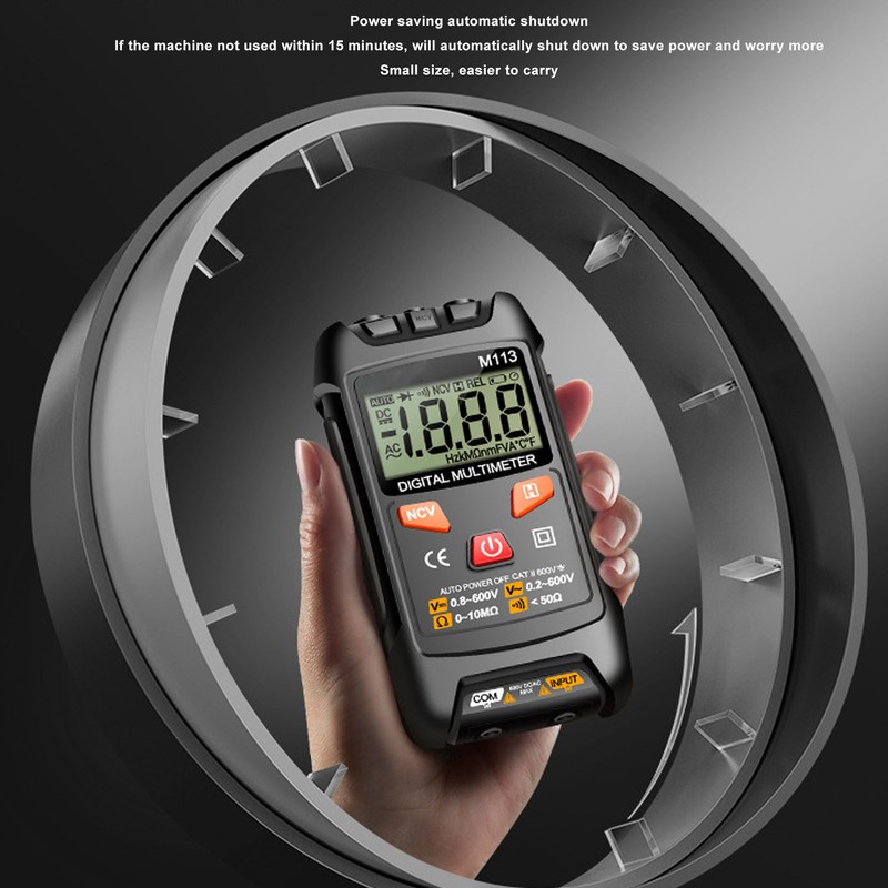 Multimeter Digital Auto Ranging Kit AC Voltmeter Ammeter Ohmmeter High