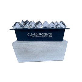 ClearlyFrozen High Capacity (21 x 1.3 Inch) Home Clear Ice Cube Tray/Ice Cube Maker with Multi-Size Mold Design Expandable to 21 1.3 x 1.3 x 2 Inch Ice Rectangles