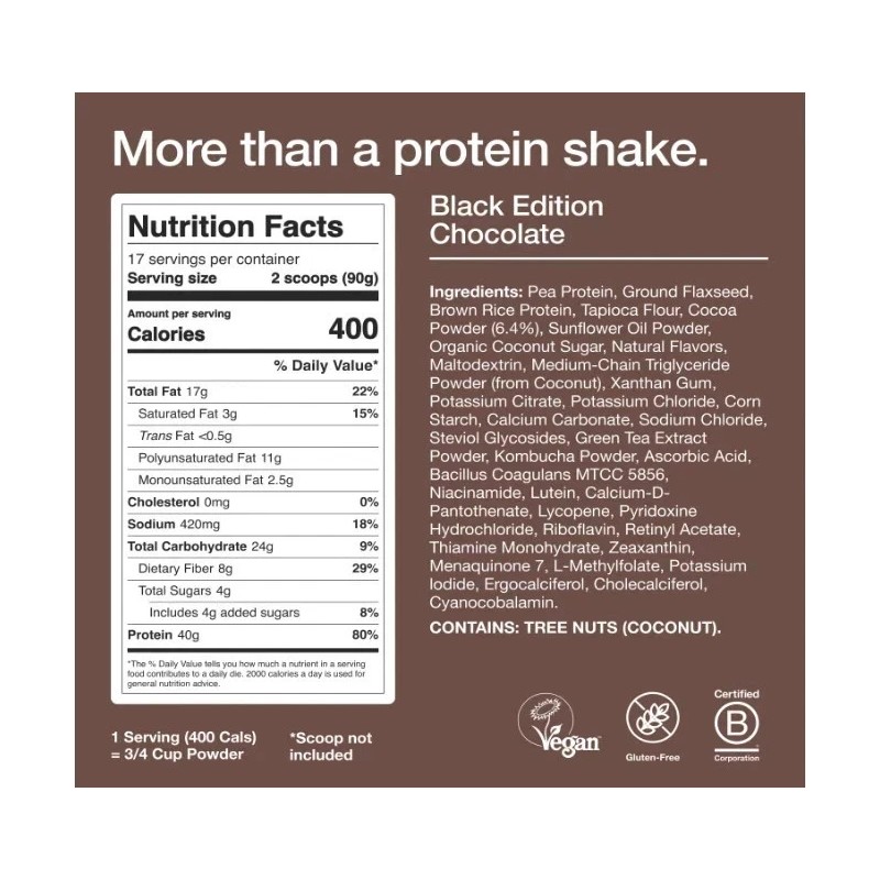 Huel Black Edition Chocolate 40g Vegan Protein Powder