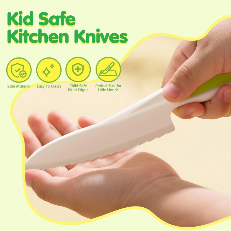 Vvsbpl 36Pcs Kids Knife Set for Real Cooking, Montessori Kitchen