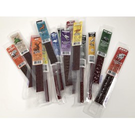 Buffalo Bob's Wild Game Jerky- Sampler Gift Pack of 25